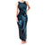 Aloha Hawaii Hammerhead Shark Family Matching Tank Maxi Dress and Hawaiian Shirt Blue Kakau and Polynesian Tattoo LT03