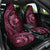 Aloha Hawaii Hammerhead Shark Car Seat Cover Pink Kakau and Polynesian Tattoo LT03