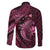 Aloha Hawaii Hammerhead Shark Family Matching Mermaid Dress and Hawaiian Shirt Pink Kakau and Polynesian Tattoo LT03