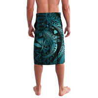Aloha Hawaii Hammerhead Shark Lavalava Turquoise Kakau and Polynesian Tattoo LT03