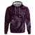 Aloha Hawaii Hammerhead Shark Hoodie Purple Kakau and Polynesian Tattoo LT03