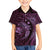 Aloha Hawaii Hammerhead Shark Kid Hawaiian Shirt Purple Kakau and Polynesian Tattoo LT03