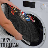 American Samoa Fautasi Bathroom Set Pago Pago Aeto and Iseula o le Moana of Fagatogo Black Color - Polynesian Pride