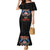 American Samoa Fautasi Family Matching Mermaid Dress and Hawaiian Shirt Pago Pago Aeto and Iseula o le Moana of Fagatogo Black Color - Polynesian Pride