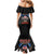American Samoa Fautasi Family Matching Mermaid Dress and Hawaiian Shirt Pago Pago Aeto and Iseula o le Moana of Fagatogo Black Color - Polynesian Pride