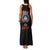 American Samoa Fautasi Family Matching Tank Maxi Dress and Hawaiian Shirt Pago Pago Aeto and Iseula o le Moana of Fagatogo Black Color - Polynesian Pride