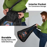 American Samoa Fautasi Grocery Bag Pago Pago Aeto and Iseula o le Moana of Fagatogo Black Color - Polynesian Pride