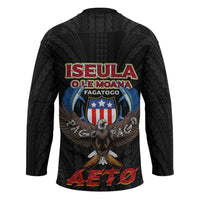 American Samoa Fautasi Hockey Jersey Pago Pago Aeto and Iseula o le Moana of Fagatogo Black Color - Polynesian Pride