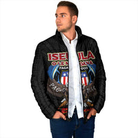 American Samoa Fautasi Padded Jacket Pago Pago Aeto and Iseula o le Moana of Fagatogo Black Color - Polynesian Pride