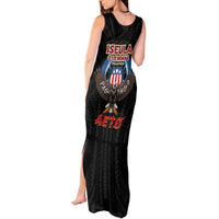 American Samoa Fautasi Tank Maxi Dress Pago Pago Aeto and Iseula o le Moana of Fagatogo Black Color - Polynesian Pride