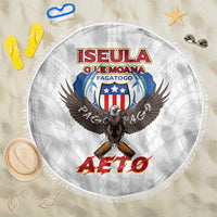 American Samoa Fautasi Beach Blanket Pago Pago Aeto and Iseula o le Moana of Fagatogo White Color - Polynesian Pride