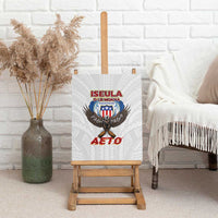 American Samoa Fautasi Canvas Wall Art Pago Pago Aeto and Iseula o le Moana of Fagatogo White Color - Polynesian Pride