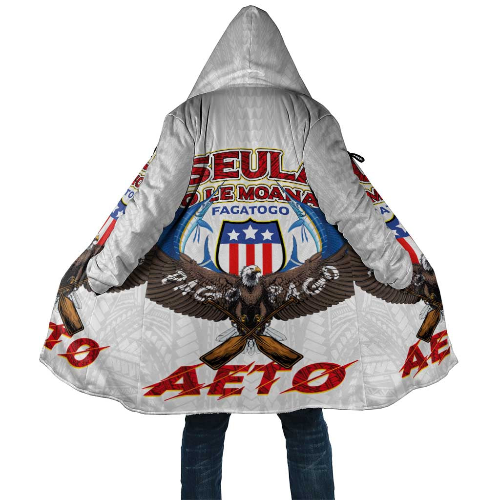 American Samoa Fautasi Cloak Pago Pago Aeto and Iseula o le Moana of Fagatogo White Color - Polynesian Pride