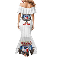 American Samoa Fautasi Mermaid Dress Pago Pago Aeto and Iseula o le Moana of Fagatogo White Color - Polynesian Pride