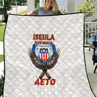 American Samoa Fautasi Quilt Pago Pago Aeto and Iseula o le Moana of Fagatogo White Color LT03 White - Polynesian Pride