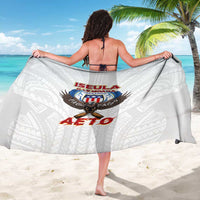 American Samoa Fautasi Sarong Pago Pago Aeto and Iseula o le Moana of Fagatogo White Color - Polynesian Pride