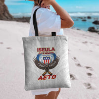 American Samoa Fautasi Tote Bag Pago Pago Aeto and Iseula o le Moana of Fagatogo White Color - Polynesian Pride