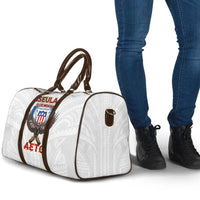 American Samoa Fautasi Travel Bag Pago Pago Aeto and Iseula o le Moana of Fagatogo White Color - Polynesian Pride