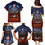 American Samoa Fautasi Family Matching Puletasi and Hawaiian Shirt Pago Pago Aeto and Iseula o le Moana of Fagatogo Red-Blue - Polynesian Pride