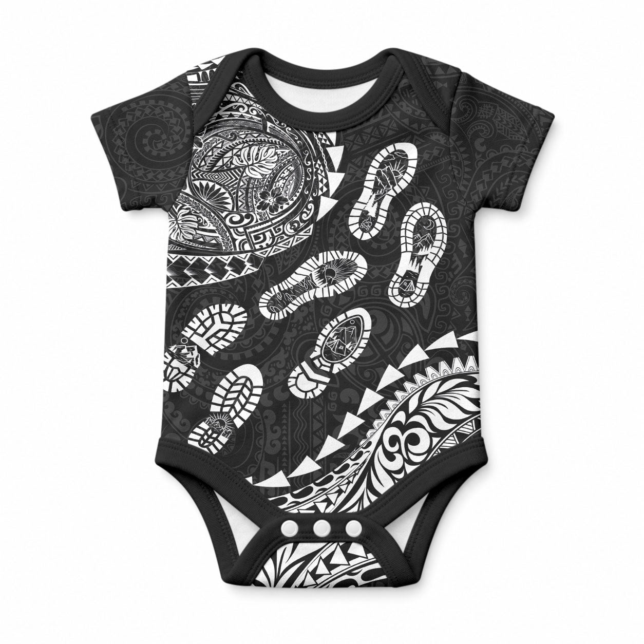 Hawaii Running Baby Onesie Polynesian Tribal Tattoo