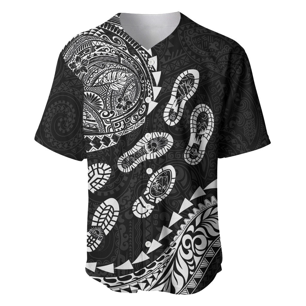 Hawaii Running Baseball Jersey Polynesian Tribal Tattoo