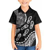 Hawaii Running Kid Hawaiian Shirt Polynesian Tribal Tattoo