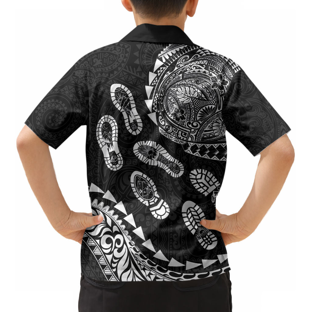Hawaii Running Kid Hawaiian Shirt Polynesian Tribal Tattoo