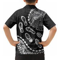 Hawaii Running Kid Hawaiian Shirt Polynesian Tribal Tattoo