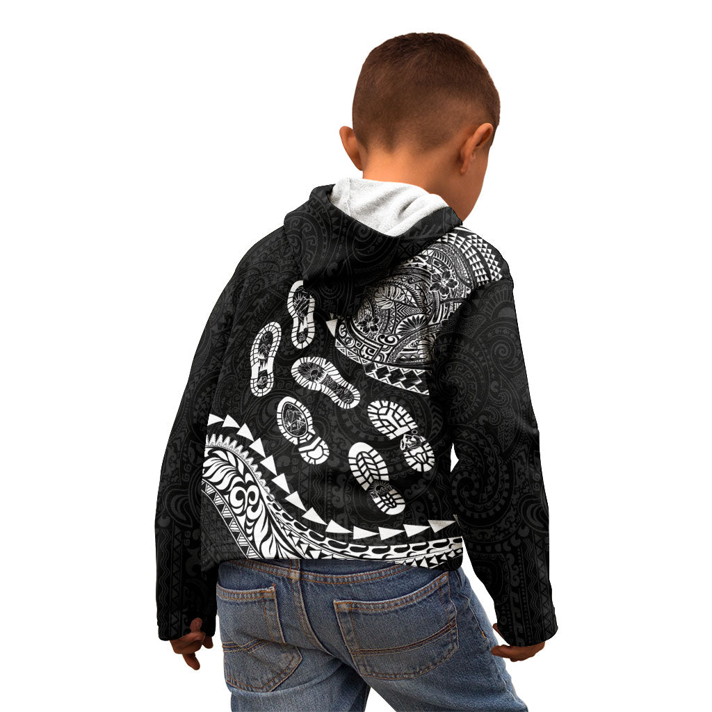 Hawaii Running Kid Hoodie Polynesian Tribal Tattoo