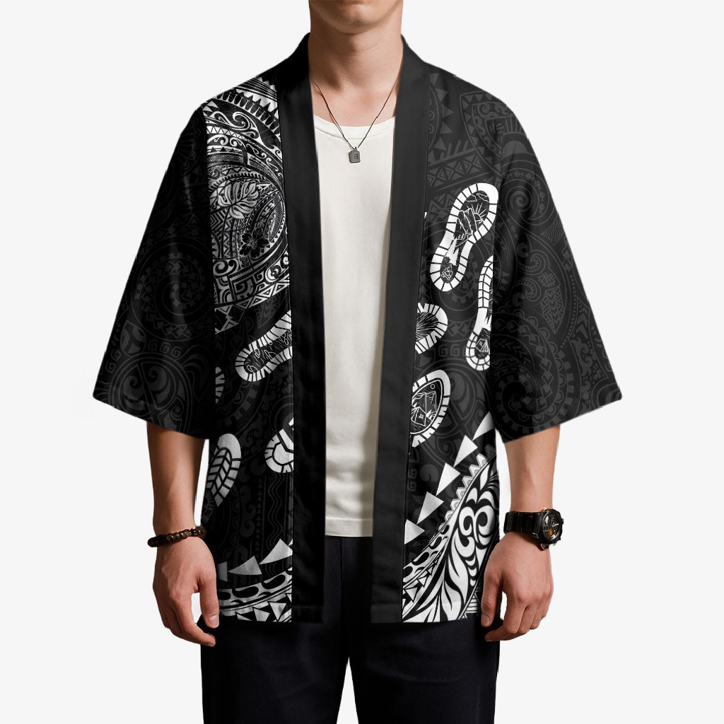 Hawaii Running Kimono Polynesian Tribal Tattoo