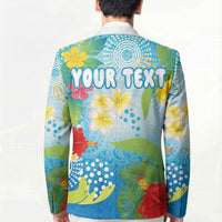 Personalized Hawaii Marathon Blazer Polynesian Motif Tropical Style