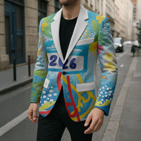 Personalized Hawaii Marathon Blazer Polynesian Motif Tropical Style