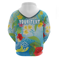 Personalized Hawaii Marathon Hoodie Polynesian Motif Tropical Style