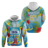 Personalized Hawaii Marathon Hoodie Polynesian Motif Tropical Style