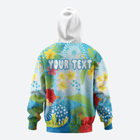 Personalized Hawaii Marathon Hoodie Polynesian Motif Tropical Style