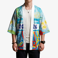 Personalized Hawaii Marathon Kimono Polynesian Motif Tropical Style