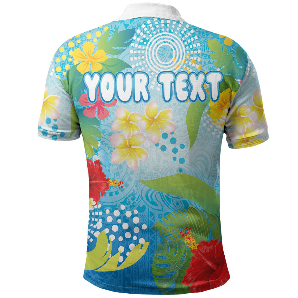 Personalized Hawaii Marathon Polo Shirt Polynesian Motif Tropical Style