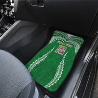Custom Hawaii Rainbow Warriors Car Mats Polynesian Motif Green Color