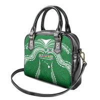 Hawaii Rainbow Warriors Shoulder Handbag Polynesian Motif Green Color
