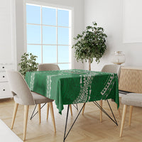 Hawaii Rainbow Warriors Tablecloth Polynesian Motif Green Color