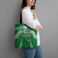 Hawaii Rainbow Warriors Tote Bag Polynesian Motif Green Color