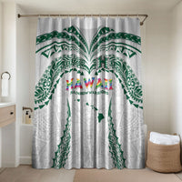 Hawaii Rainbow Warriors Bathroom Set Polynesian Motif White Color