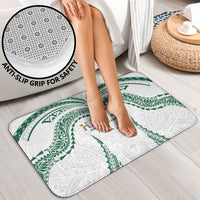Hawaii Rainbow Warriors Bathroom Set Polynesian Motif White Color