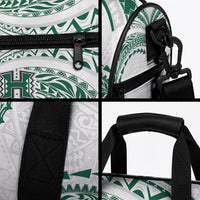 Hawaii Rainbow Warriors Duffle Bag Polynesian Motif White Color