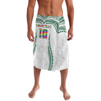 Custom Hawaii Rainbow Warriors Lavalava Polynesian Motif White Color