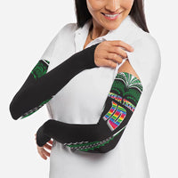 Custom Hawaii Rainbow Warriors Arm Sleeves Polynesian Motif Black Color