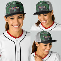 Hawaii Rainbow Warriors Baseball Net Cap Polynesian Motif Black Color