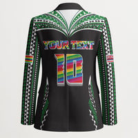 Custom Hawaii Rainbow Warriors Blazer Polynesian Motif Black Color
