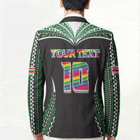Custom Hawaii Rainbow Warriors Blazer Polynesian Motif Black Color