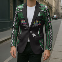 Custom Hawaii Rainbow Warriors Blazer Polynesian Motif Black Color